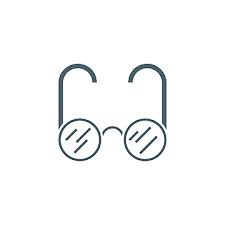 Glasses Logo Icon Background Modern