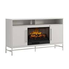 Kaplan 60in White Fireplace Console
