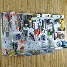 White Pegboard Wall Organizer Kit