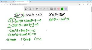 Equation 2 Sin 2 θ 3 Cosθ