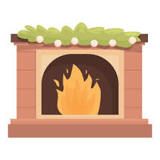 Outdoor Fireplace Vector Art Icons
