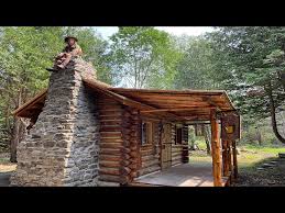 Rumford Fireplace Cabin Build