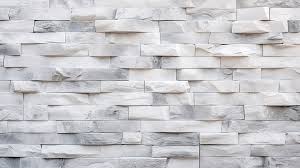 Striped White Stone Wall Cladding