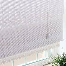 Roller Shades White Bamboo For Window