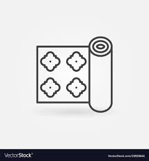 Wall Paper Roll Linear Concept Icon