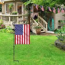 37 In X 14 In Wrought Iron Garden Flag Stand Upgraded Version Reinforced Garden Flag Holder