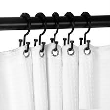 Double Roller Shower Curtain Hooks