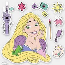 Rapunzel Icons Sticker Zazzle