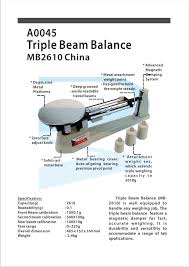 balance triple beam prosaintis