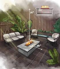 Outdoor Gas Fire Pit Clearances And