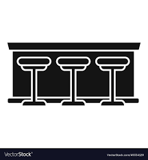 Pub Bar Icon Simple Counter Table