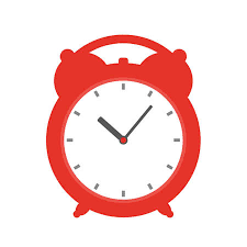 Cartoon Red Alarm Clock Vector Icon