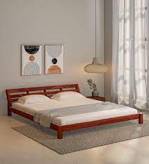 Beatrice Sheesham Wood Queen Size Bed
