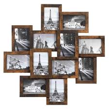 Rustic Brown Collage Picture Frame Set