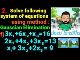 Equation Using Gaussian Elimination