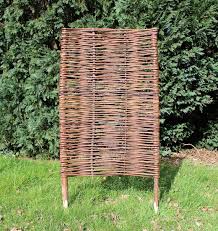 Woven Willow Wicker Hurdle Fence Panels