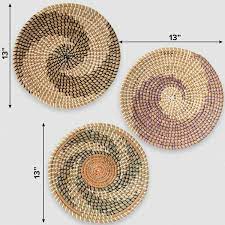 Woven Seagrass Flat Baskets