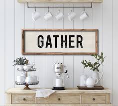 Wood Gather Sign Farmhouse Style Decor