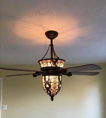 Style Glass Ceiling Fan