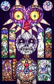 Majora S Mask Stained Glass Poster