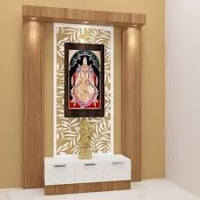 Wooden Wall Mounted Pooja Cupboard At