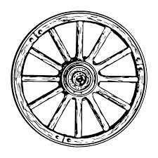 Wagon Wheel Svg Clipart Cart Wheel