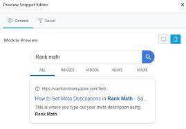 Set Meta Descriptions In Rank Math