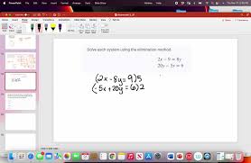 Solve Each System Using The Elimination