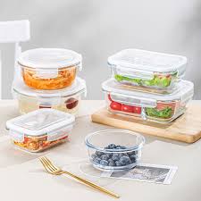 Glass Airtight Food Container With