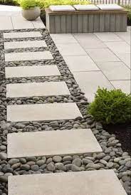 White Pathway Garden Pebbles Stone For