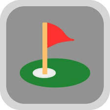 Golf Course Vector Icon Design 25648711