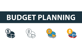Budget Planning Icon Set Graphic By
