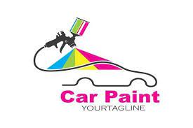 Car Paint Logo Icon Ilration Vector