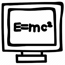 Computer Screen Einstein Formula Emc