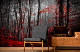 Red Wallpaper Wall Murals Wallsauce Uk