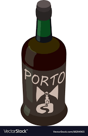 Port Wine Icon Isometric Style Royalty