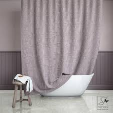 Lilac Zen Garden Circles Shower Curtain