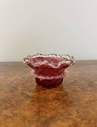 Cranberry Glass Bowl