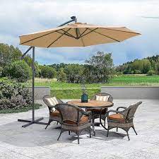 Steel Cantilever Solar Patio Umbrella