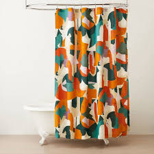 Cut It Up Printed Shower Curtain