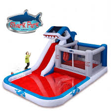 Shark Park 10 In 1 Inflatable Play Park
