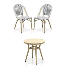 Patio Chair And Bistro Table Set