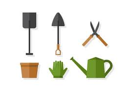 Garden Tools Vector Art Icons And