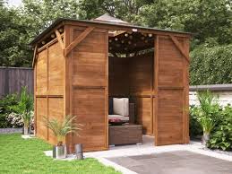 Erin Gazebo With Solid Walls Wooden