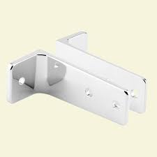 Long Chrome 2 Piece Wall Bracket