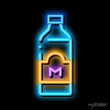 Bottle Of Milk Neon Light Sign