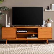 Solid Wood Mid Century Modern Tv Stand