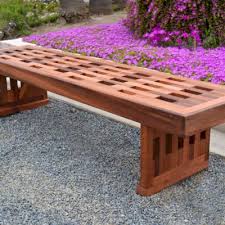 Redwood Lighthouse Garden Bench Custom