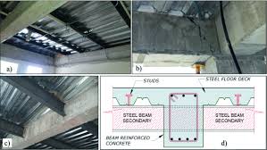 concrete beams to steel beam