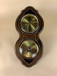 Bulova Quartz Wall Clock Barometer Made